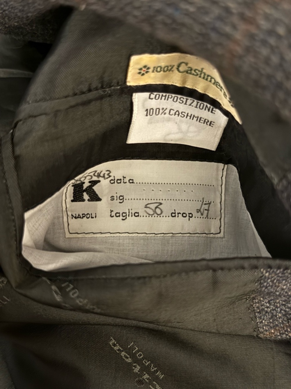 Kiton Plaid Two-Piece 100% Cashmere Suit Jacket and Pants set - Picture 9 of 16